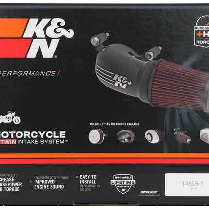 K&N Cold Air Intake Kit: High Performance, Increase Horsepower: Compatible with 2017-2020 HARLEY DAVIDSON (Road King, Road King Special, Street Glide, Freewheeler, Road Glide, Ultra Limited)57-1138