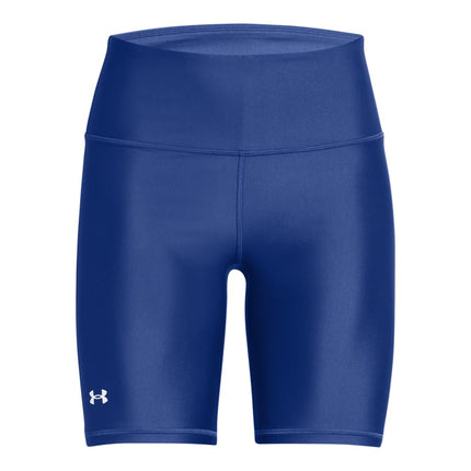 Pantalones cortos de ciclista HeatGear para mujer de Under Armour, (432) azul técnico / blanco, XS