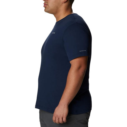Columbia Men's Thistletown Hills Short Sleeve, Short Sleeve T-Shirt, Collegiate Navy Heather, X-Small