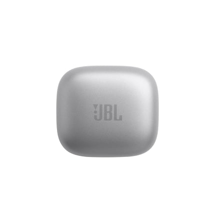 JBL Live Free 2: 35 horas de reproducción, cancelación de ruido adaptativa real, Smart Ambient y micrófonos con tecnología beamforming (plateado), pequeño