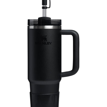 STANLEY Quencher Boot and Straw Cover Cap | Anti-Slip Silicone Protector for 40 oz Tumbler with Handle | Accessory Set for Stainless Steel Drinking Cup | Black