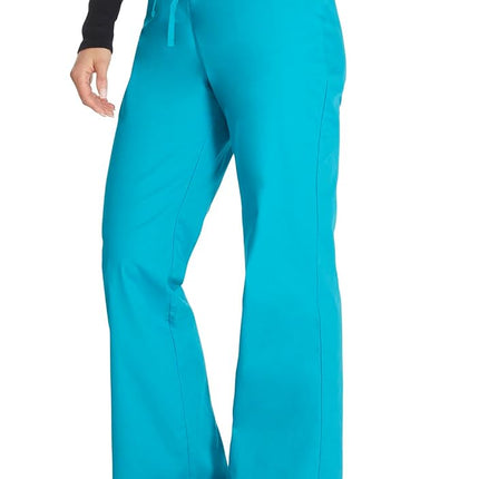 Dickies Women and Men Natural Rise Pant with 2 Pockets and Adjustable Drawstring, 83006, Teal Blue, Medium Tall