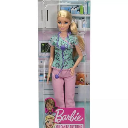 Barbie Doll & Accessories Makeup Artist Fashion Doll (Blonde Nurse)