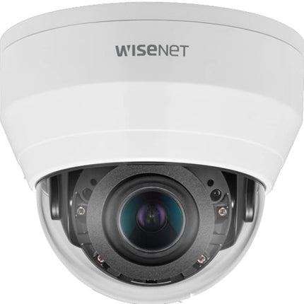HANWHA | QND-8080R | 5 MP Indoor Network IR Dome Camera with 3.2~10mm (3.1x) Motorized varifocal Lens, RJ45 Connection
