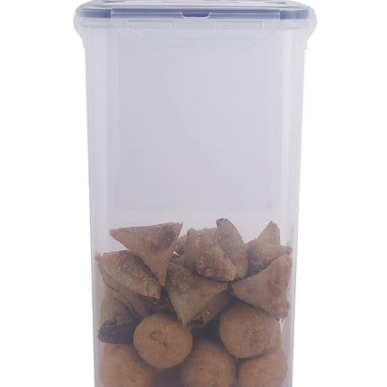 LOCK & LOCK Easy Essentials Food lids/Pantry Storage/Airtight containers, BPA Free, Square-16.9 Cup-for Chips, Clear