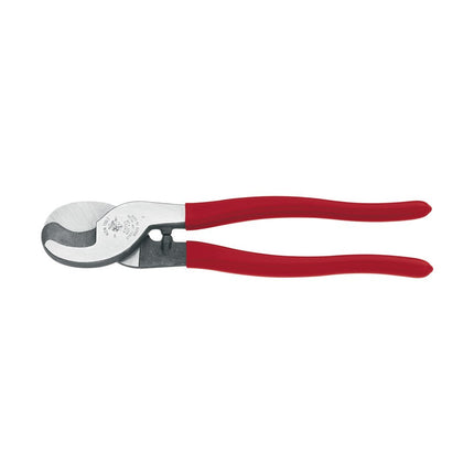 KLEIN TOOLS Cable Cutter, High Leverage Coaxial Cable Cutter For Aluminum, Copper, Communications Cable Red/Silver 63050