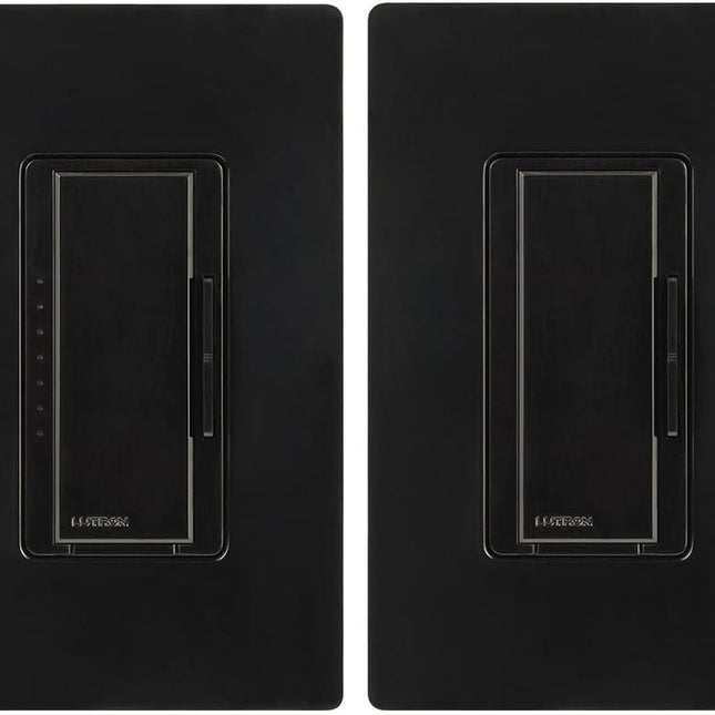 Lutron Maestro LED+ Dimmer Switch Kit for Dimmable LED, Halogen and Incandescent Bulbs, 150W/3-Way or Multi-Location, MACL-153M-RHW-BL, Black