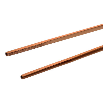 Mercer Culinary M35237RG Offset Precision Plus Chef Plating Tong, 7-7/8 inch, Rose Gold