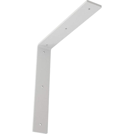 Ekena Millwork BKTM02X12X12HAPWH Steel Bracket Hamilton, White Primer, 2" W x 12" D x 12" H