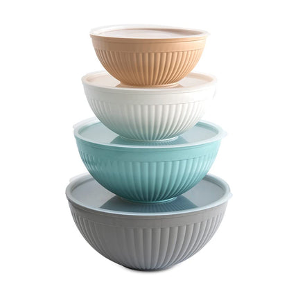Nordic Ware Prep and Serve Mixing Bowls Set, 8-Pie