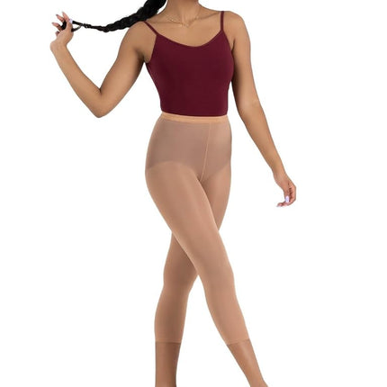 Capezio Women's Hold & Stretch Footless Tight - beige - Medium