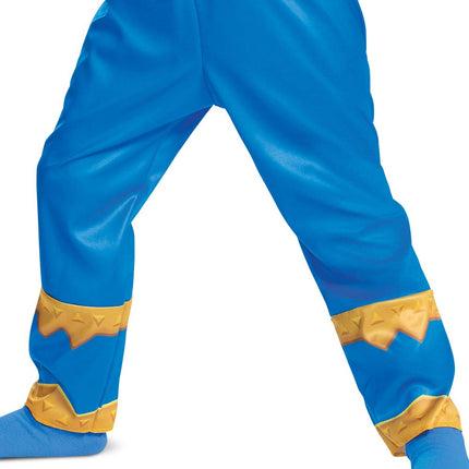 Blue Power Ranger Costume for Toddlers, Official Power Rangers Dino Fury Outfit with Mask