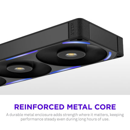NZXT F360X - 360mm Single-Frame PWM RGB Performance Fan - Black