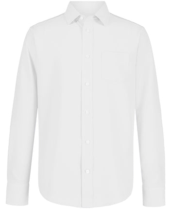 Nautica Big Boys' School Uniform Long Sleeve Perfo