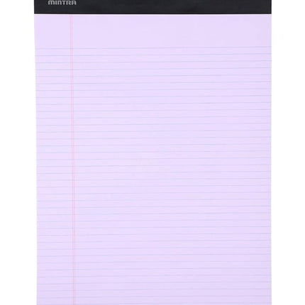 Mintra Office Colorful Legal Pads - Includes 2 Blue, 2 Pink, and, 2 Green Writing Pads, Micro Perforated Lined Sheets, Ideal for Professional & Personal Use, 8.5"x11" Narrow Ruled, 6 pack Pastel Set 2