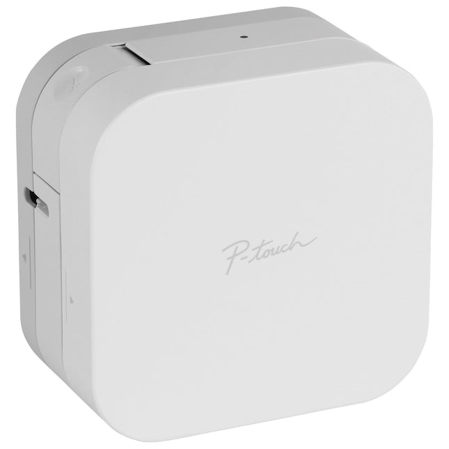 Brother P-Touch Cube Label Maker, Thermal, Inkless Printer for Home & Office, Portable Lightweight, Smartphone Bluetooth Wireless Compatible, Multiple Templates for iPhone & Android, PTP300BT, White