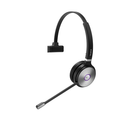 Yealink WH62 Entry Level, Plug & Play Monaural DECT Wireless Headset with Yealink Acoustic Shield Technology & 2 x Micro USB 2.0 Ports (Optimised for Microsoft Teams) – Black/Silver
