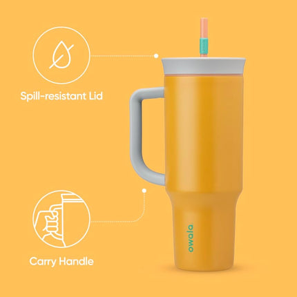Owala Tumbler Stainless Steel Water Bottle 40 oz Tropical