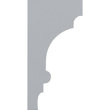Ekena BKT05X07X14DI Endurathane 5" W x 7" D x 14" H Diane Bracket, Primed