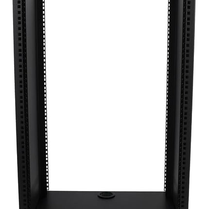 Rockville RR20U 20U Live Sound/Recording Studio Rack Case with Wheels, Reversible Rack Rails, Front & Rear Mounting, Cable Management Ports, 440lb Capacity