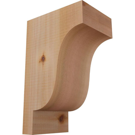 Ekena Millwork COR06X08X12NEW00SWR Newport Smooth Corbel, 5 1/2" Width x 8" Depth x 12" Height, Western Red Cedar