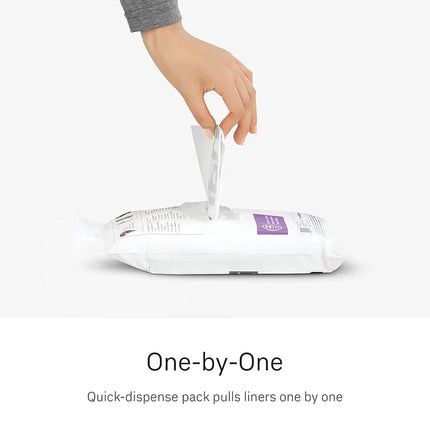 simplehuman Code N Custom Fit Drawstring Rubbish Bags, 45-50 Liter / 12-13 Gallon, White, 60 Count
