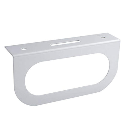United Pacific 20401 Oval Stainless Light Bracket w/Flange - 1 Hole
