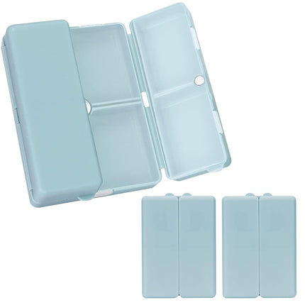 FYY Daily Pill Organizer,2 Pcs 7 Compartments Port
