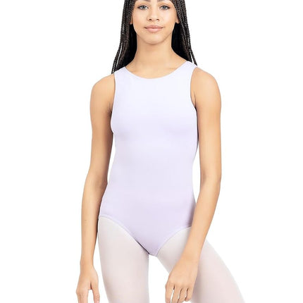 Capezio Women's High-Neck Tank Leotard, Lavender, 