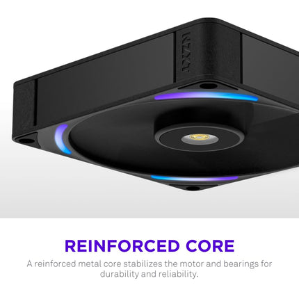 NZXT F140X - 140mm PWM RGB Performance PC Case Fan - Black