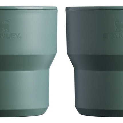 Stanley Wildfare Go 4-Piece Stainless Steel Two Cup Cook Set | 32 oz Pot and Lid with Fold & Lock Handle | 2 Stacking Cups | Camping Essentials for Your Camp Kitchen | BPA-Free | Shale + Charcoal