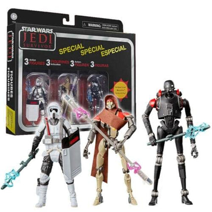 Hasbro Pack 3 Figures Action Jedi Survivor 9.5cm