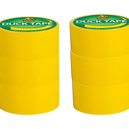 Duck Color Duct Tape, 6-Roll, Yellow (1304966_C)