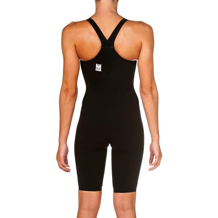 Arena Women's Powerskin Carbon Air Closed Back Racing Swimsuit, Black/Black/Gold, 34