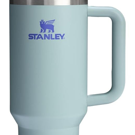 Stanley Quencher H2.0 Tumbler with Handle and Straw 40 oz | Flowstate 3-Position Lid | Cup Holder Compatible for Travel | Insulated Stainless Steel Cup | BPA-Free | Blue Cactus