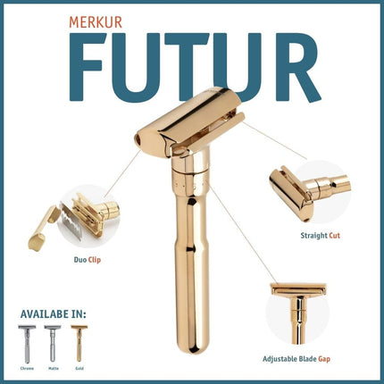 MERKUR Futur 702 Razor, Gold (MK90702003)