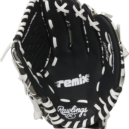 Rawlings | Remix T-Ball & Youth Baseball Glove | Right Hand Throw | 9" | Blue