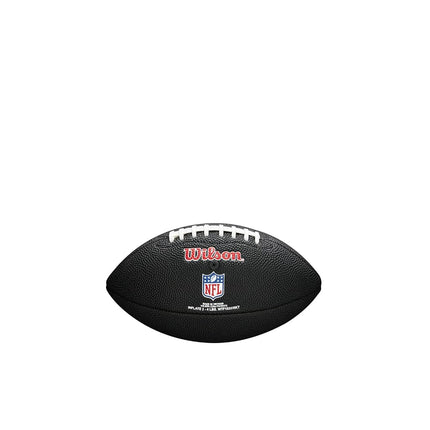 Wilson American Football MINI NFL TEAM SOFT TOUCH, Soft Touch-Blended Leather, Black