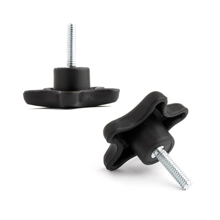 PowerTec QNB3006-P2 5-Star Stud Knob, 1/4"-20, 10 PK