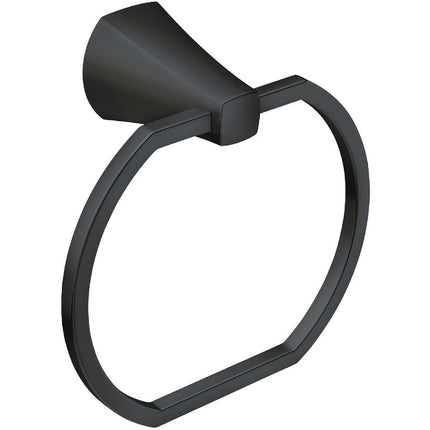 Moen MY8786BL Lindor Matte black towel ring Matte Black