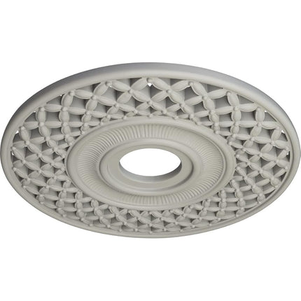 Ekena Millwork CM22RBPCF Robin Ceiling Medallion, Hand-Painted Pot of Cream, 22 1/4" OD x 4 3/4" ID x 1 1/4" P (Fits Canopies up to 6 1/4")