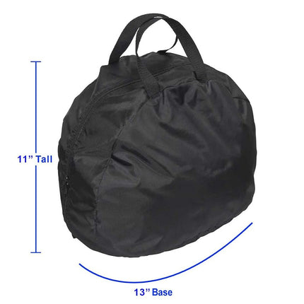 Raider BCS-8B Deluxe Black Nylon Durable Motorcycle MX Helmet Bag Medium