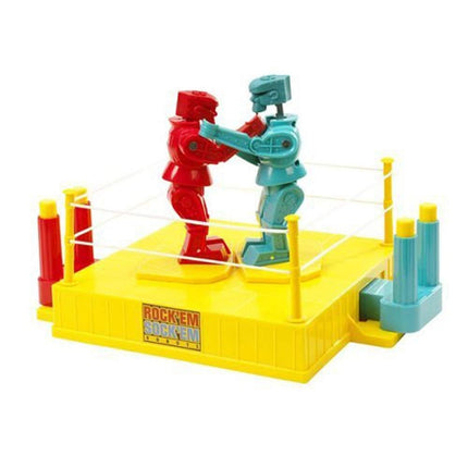 Mattel Rock 'Em Sock 'Em Robots Game - Robots Game, Game, Ages 6+, Red Rocker Robot, Blue Bomber Robot, Arena