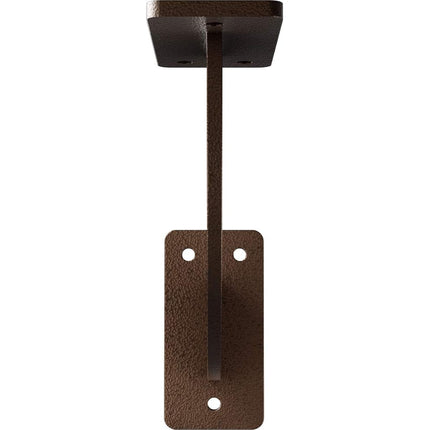 Ekena Millwork BKTM02X07X07BRHDB 2 inch W x 7 inch D x 7 inch H Bradford Steel Bracket, Hammered Dark Bronze