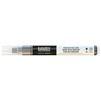 Liquitex Professional Fine Paint Marker, Iridescent Rich Silver
