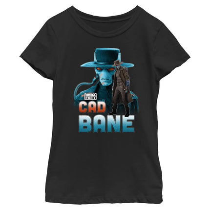 STAR WARS Little, Big Book of Boba Fett Next to Come Girls Short Sleeve Tee Shirt, Black, X-Large