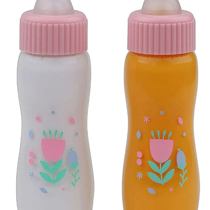 JC Toys - Accessories For Keeps Baby Doll Bottles, Pink, 2 Piece Set (81060)