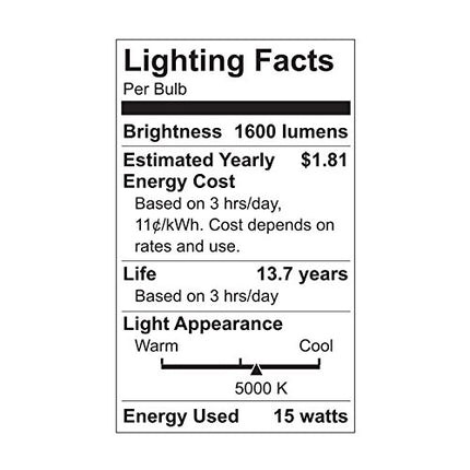 G E Lighting 66133 GE 2PK 15W Day A21 Bulb - Quantity 1
