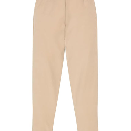 Pantalones deportivos para uniforme escolar IZOD para niñas, cintura elástica con cordón de ajuste, tejido elástico de alto rendimiento, caqui, talla 7