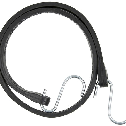 STANLEY S300421 Black 21" All-Weather Rubber Bungee Cords with S-Hooks for Securing Tarps, Flatbed Hauler and Boat Covers, Storage, and Cargo, 10 Pack